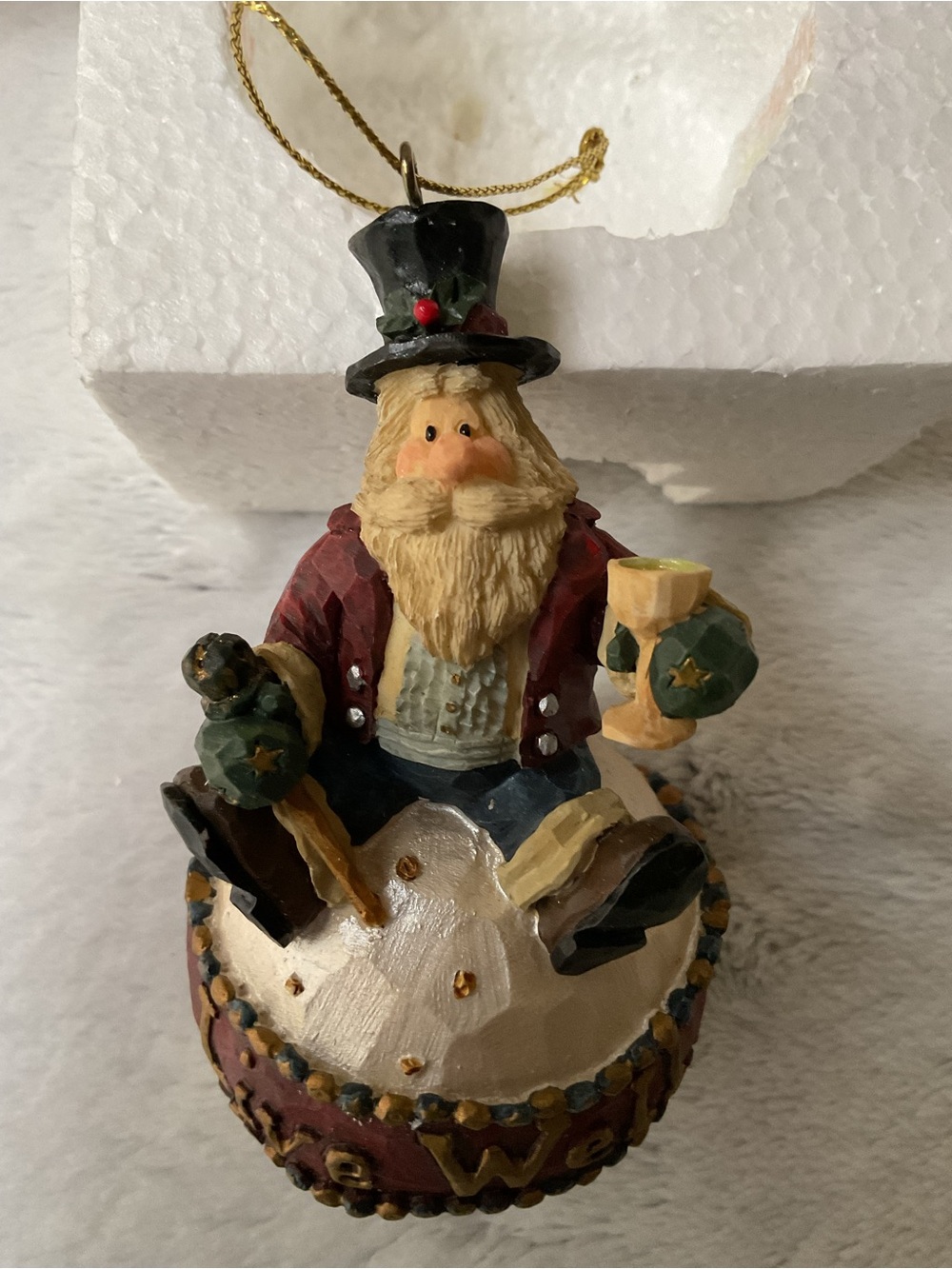 BOYD’S BEARS “Ritznick. . . Live Well” Carvers Choice Collectible Ornament